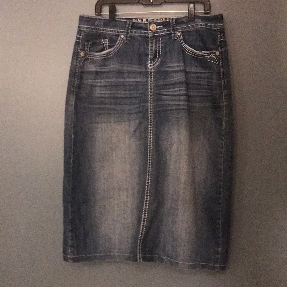 Hydraulic Jean skirt